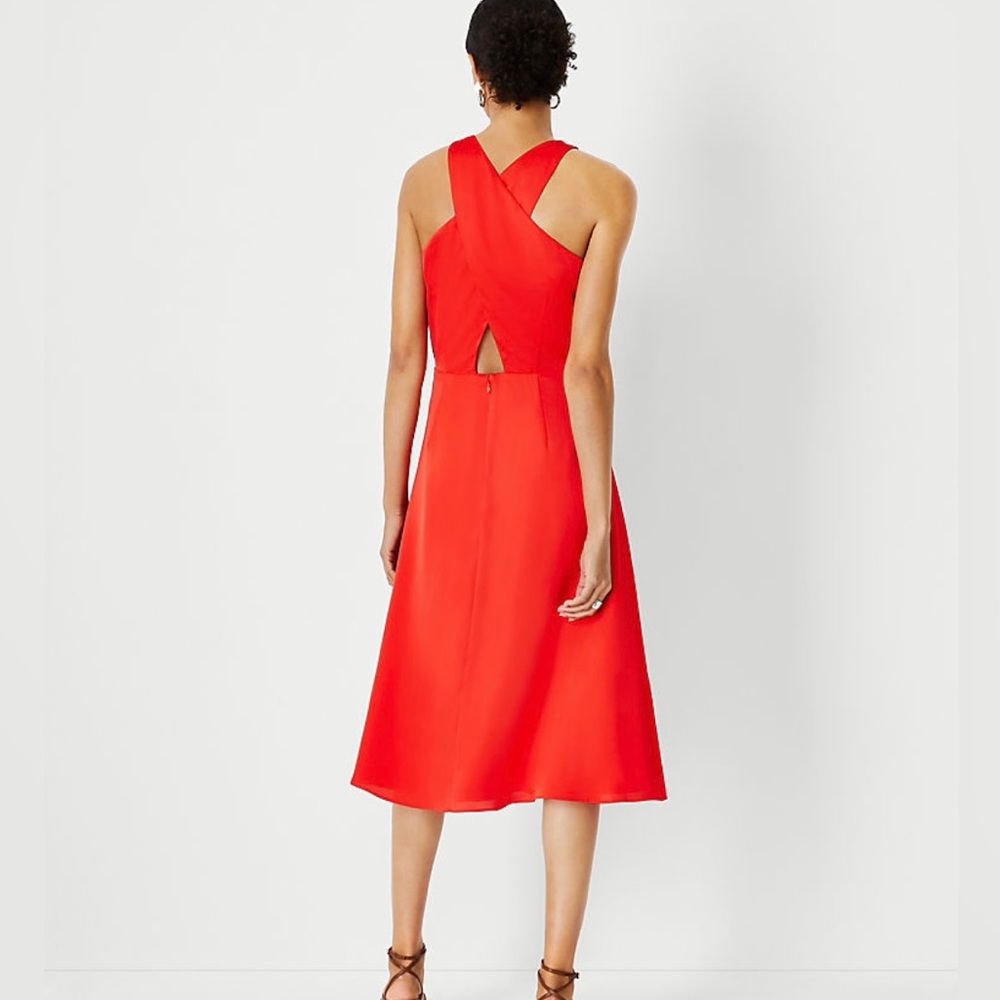Ann Taylor Cutout Back Halter Dress - Picture 3 of 6